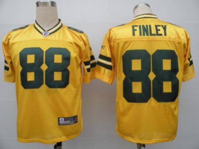 Jerseys Factory Cheap Packers #88 Jermichael Finley Yellow Stitc