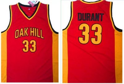 Jerseys Factory Cheap Warriors #33 Kevin Durant Red Oak Hill Aca