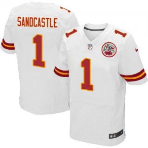 Jerseys Factory Cheap Nike Chiefs #1 Leon Sandcastle White Men's