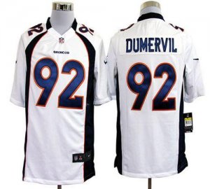 Jerseys Factory Cheap Nike Broncos #92 Elvis Dumervil White Men'