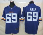 Jerseys Factory Cheap Nike Vikings #69 Jared Allen Purple Team C