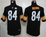 Jerseys Factory Cheap Nike Steelers #84 Antonio Brown Black Team