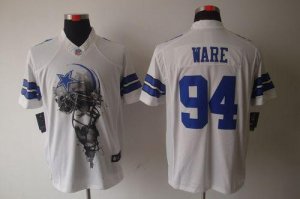 Jerseys Factory Cheap Nike Cowboys #94 DeMarcus Ware White Men's