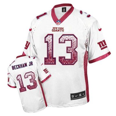 Jerseys Factory Cheap Nike Giants #13 Odell Beckham Jr White Men