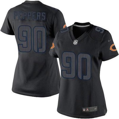 Jerseys Factory Cheap Nike Bears #90 Julius Peppers Black Impact