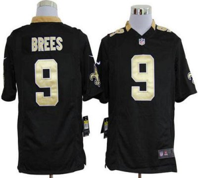 Jerseys Factory Cheap Nike Saints #9 Drew Brees Black Team Color