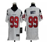 Jerseys Factory Cheap Nike Texans #99 J.J. Watt White Youth Embr