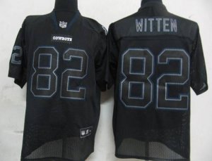 Jerseys Factory Cheap Cowboys #82 Jason Witten Lights Out Black