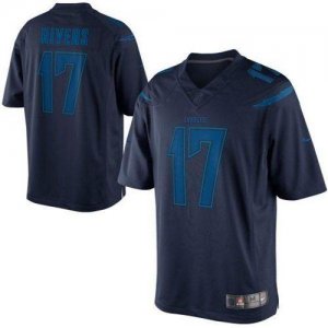 Jerseys Factory Cheap Nike Chargers #17 Philip Rivers Navy Blue
