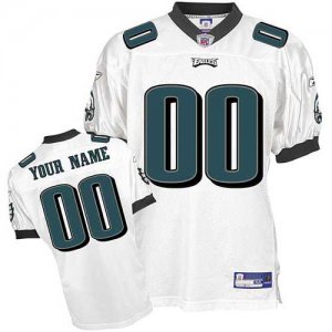 Jerseys Factory Cheap Eagles Personalized Authentic White NFL Je
