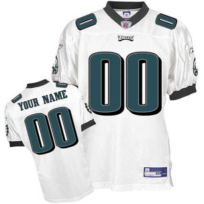 Jerseys Factory Cheap Eagles Personalized Authentic White NFL Je