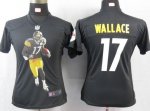 Jerseys Factory Cheap Nike Steelers #17 Mike Wallace Black Team