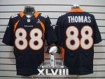 Jerseys Factory Cheap Nike Broncos #88 Demaryius Thomas Navy Blu