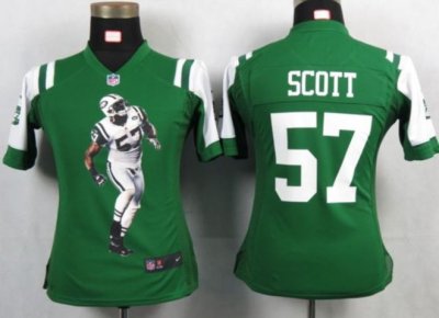 Jerseys Factory Cheap Nike Jets #57 Bart Scott Green Team Color