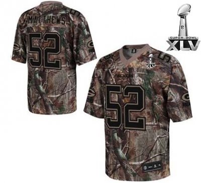 Jerseys Factory Cheap Packers #52 Clay Matthews Camouflage Realt