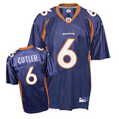 Jerseys Factory Cheap Broncos #6 Jay Cutler Dark Blue Embroidere