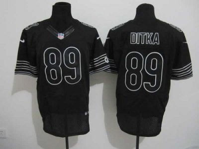 Jerseys Factory Cheap Nike Bears #89 Mike Ditka Black Shadow Men