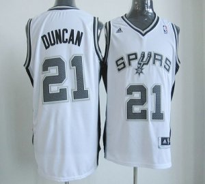Jerseys Factory Cheap New Revolution 30 Spurs #21 Tim Duncan Whi