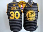 Jerseys Factory Cheap Warriors #30 Stephen Curry Black/Grey Groo