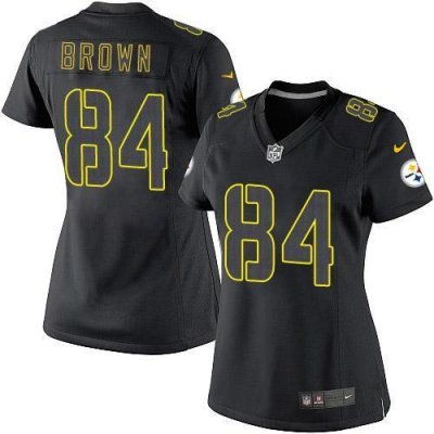 Jerseys Factory Cheap Nike Steelers #84 Antonio Brown Black Impa