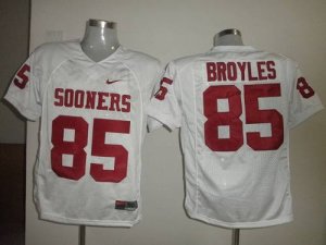 Jerseys Factory Cheap Sooners #85 Ryan Bryoles White Embroidered