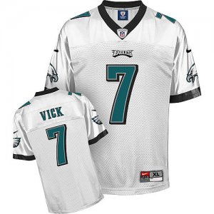 Jerseys Factory Cheap Nike Eagles #7 Michael Vick White Stitched