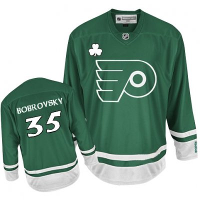 Jerseys Factory Cheap Flyers St Patty's Day #35 Sergei Bobrovsky
