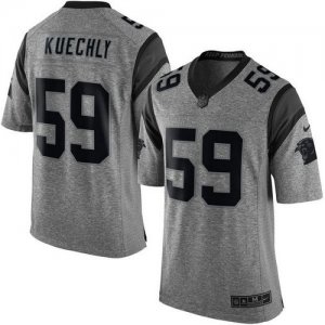 Jerseys Factory Cheap Nike Panthers #59 Luke Kuechly Gray Men's