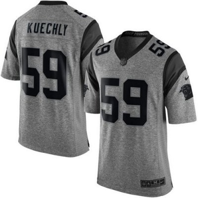 Jerseys Factory Cheap Nike Panthers #59 Luke Kuechly Gray Men's