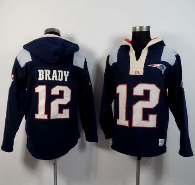 Jerseys Factory Cheap New England Patriots #12 Tom Brady Navy Bl