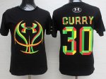 Jerseys Factory Cheap Warriors #30 Stephen Curry Black Candy Und