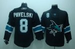 Jerseys Factory Cheap Sharks #8 Joe Pavelski Embroidered Black N