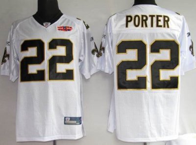 Jerseys Factory Cheap Saints #22 Tracy Porter White With Super B
