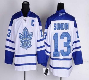 Jerseys Factory Cheap Maple Leafs #13 Mats Sundin White Third Em