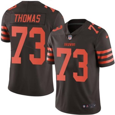 Jerseys Factory Cheap Nike Browns #73 Joe Thomas Brown Men's Sti