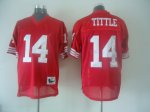 Jerseys Factory Cheap Mitchell and Ness 49ers #14 Y.A. Tittle Re