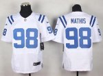 Jerseys Factory Cheap Nike Colts #98 Robert Mathis White Men's S