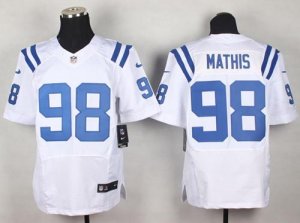 Jerseys Factory Cheap Nike Colts #98 Robert Mathis White Men's S