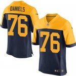 Jerseys Factory Cheap Nike Packers #76 Mike Daniels Navy Blue Al