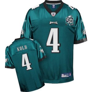 Jerseys Factory Cheap Eagles Kevin Kolb #4 Green Team 50TH Anniv