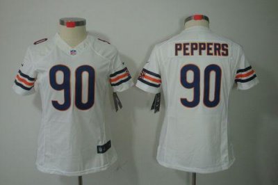 Jerseys Factory Cheap Nike Bears #90 Julius Peppers White Women'