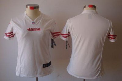 Jerseys Factory Cheap Nike 49ers Blank White Women's Embroidered