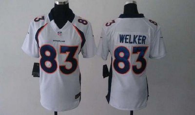 Jerseys Factory Cheap Nike Broncos #83 Wes Welker White Women's