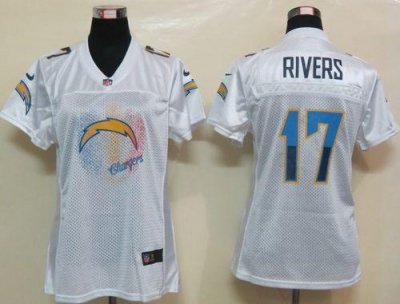 Jerseys Factory Cheap Nike Chargers #17 Philip Rivers White Wome