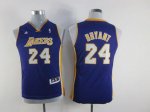 Jerseys Factory Cheap Lakers #24 Kobe Bryant Purple Champion Pat