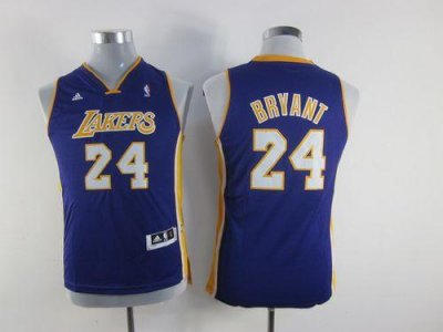 Jerseys Factory Cheap Lakers #24 Kobe Bryant Purple Champion Pat