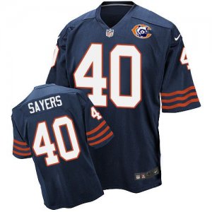 Jerseys Factory Cheap Nike Bears #40 Gale Sayers Navy Blue Throw