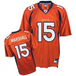 Jerseys Factory Cheap Broncos #15 Brandon Marshall Orange Stitch