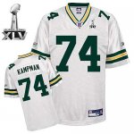 Jerseys Factory Cheap Packers #74 Aaron Kampman White Super Bowl