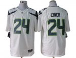 Jerseys Factory Cheap Nike Seahawks #24 Marshawn Lynch White Men